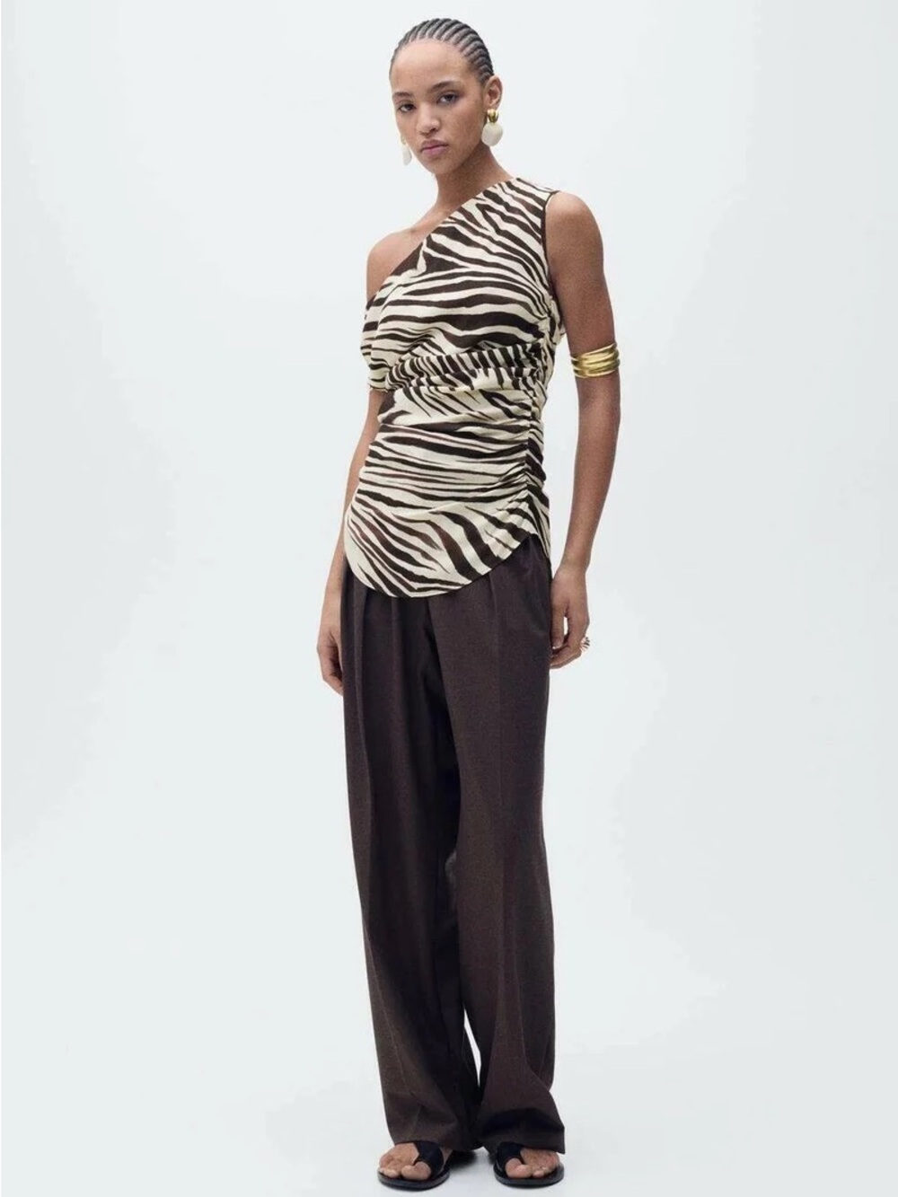 Mango Zebra-Print Top - Picture 3 of 10